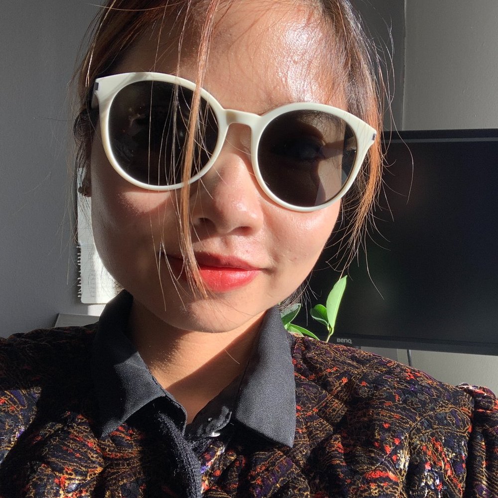 Saint Laurent unisex round white frame sunglasses - Picture 6 of 7